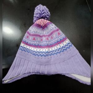 Columbia Girl's Purple & Pink Beanie   Size Youth